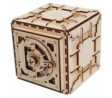 Ugears 3D drevené mechanické puzzle Trezor / od 14 rokov / 179 dielikov / Obtiažnosť: vysoká