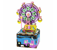 RoboTime 3D skladačka hracej skrinky Malý kolotoč / od 14 rokov / 69 dielikov / Obtiažnosť: stredná