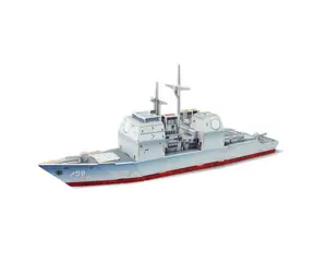 RoboTime Drevená skladačka krížnik Aegis / od 3 rokov / 88 dielikov / Obtiažnosť: nízka