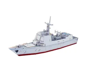 RoboTime Drevená skladačka útočná loď Destroyer / od 3 rokov / 91 dielikov / Obtiažnosť: nízka
