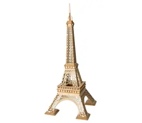 RoboTime drevené 3D puzzle Eiffelova veža / od 8 rokov / 122 dielikov / Obtiažnosť: nízka