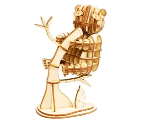 RoboTime drevené 3D puzzle Panda / od 8 rokov / 67 dielikov / Obtiažnosť: nízka