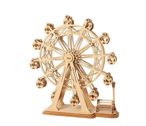 RoboTime drevené 3D puzzle Ruský bicykel / od 8 rokov / 120 dielikov / Obtiažnosť: nízka