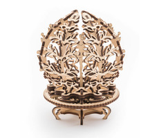 Ugears 3D drevené mechanické puzzle Kvetina / od 14 rokov / 101 dielikov / Obtiažnosť: stredná