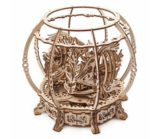 Ugears 3D drevené mechanické puzzle Mechanické akvárium / od 14 rokov / 325 dielikov / Obtiažnosť: stredná