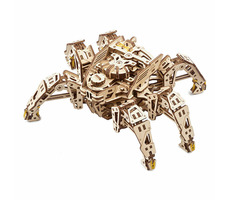 Ugears 3D drevené mechanické puzzle Šestinohý prieskumník (hexapod) / od 14 rokov / 388 dielikov / Obtiažnosť: stredná