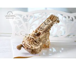 Ugears 3D drevené mechanické puzzle Hurdy-Gurdy / od 14 rokov / 292 dielikov / Obtiažnosť: stredná