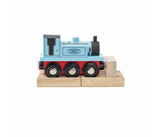 Bigjigs Rail Drevený vláčik Teriér modrá / od 3 rokov