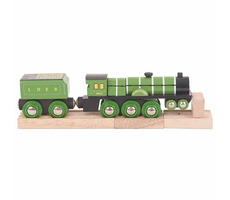 Bigjigs Rail Drevená replika lokomotíva Flying Scotsman / od 3 rokov