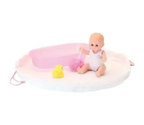 Petitcollin Kúpacia bábika 28 cm s kúpacou výbavičkou Petit Câlin / od 3 rokov