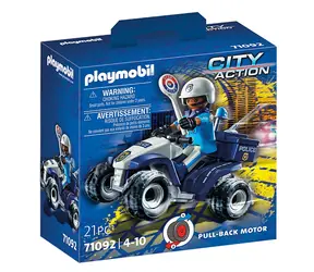 Playmobil® City Action 71092 Policajná rýchlostná štvorkolka / Počet dielikov: 21 / od 4 rokov