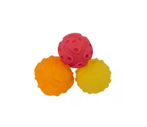 Playgro - Štruktúrované loptičky pre rozvoj motoriky 3ks / od 6 mesiacov