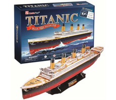 CubicFun 3D puzzle Titanic / 113 dielov / 80 x 11 x 20 cm / od 8 rokov