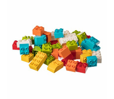 LW Toys Stavebnica pre najmenších staviteľov KOCKY / Lego- kompatibilný / 50 dielikov 