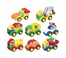 LW Toys Junior kocky Autá / Lego- kompatibilný / 62 dielikov 