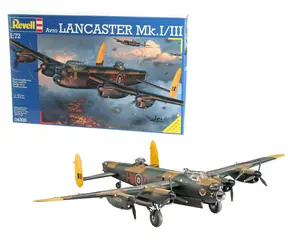 Revell Avro Lancaster Mk.I/III / Plastikový model / 1:72 / Počet dielikov 257 / Obtiažnosť 5 / od 10 rokov
