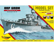 Mirage Hobby 840093 ORP &#39;GROM&#39; wz.38 Poľský torpédoborec z 2. svetovej vojny - SET / Plastikový model / 1:400