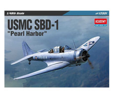 ACADEMY 12331 USMC SBD-1 Dauntless &quot;Pearl Harbor&quot; / Plastikový model / 1:48