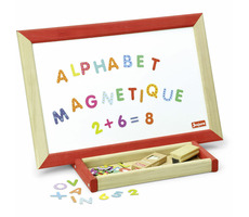 Jeujura Drevená multifunkčná stolná tabuľa 44x30 cm s príslušenstvom / od 3 rokov