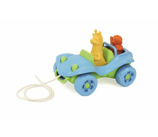 Green Toys Ťahacie auto modrá / od 6 mesiacov