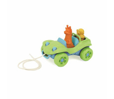 Green Toys Ťahacie auto zelená / od 6 mesiacov