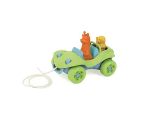 Green Toys Ťahacie auto zelená / od 6 mesiacov