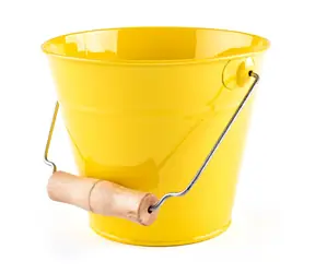 Woody Záhradný kýblik - kov žltá / 13.5 x 16 x 16 cm / od 3 rokov