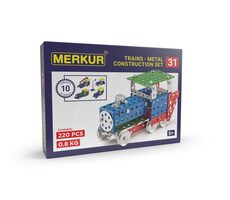 Merkur 031 Železničné modely / 220 dielov / 10 modelov / od 5 rokov