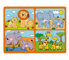 Woody Puzzle pre najmenších s úchytmi - pre najmenších s úchytmi / od 2 rokov