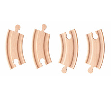 Woody Príslušenstvo k dráhe ''Okrúhle koľaje krátke'', 4ks / od 3 rokov