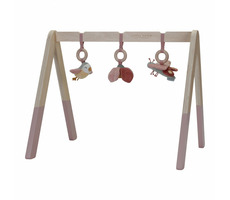 Little Dutch Drevená hrazdička Kvety a motýle / od 0 mesiacov