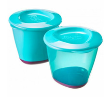 Tommee Tippee Nádobky na jedlo s mäkkým dnom Explora 2 ks / od 6 mesiacov
