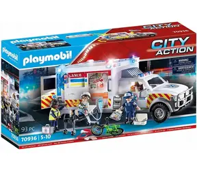 Playmobil® City Action 70936 Záchranná služba: US Ambulancia / Počet dielikov: 93 / od 5 rokov