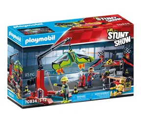 Playmobil® Air Stuntshow 70834 Servisná stanica / Počet dielikov: 85 / od 5 rokov