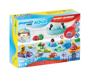 Playmobil® 1.2.3 71086 AQUA: Adventný kalendár Zábava vo vode / Počet dielikov: 25 / od 18 mesiacov