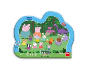 DINO PEPPA PIG 25 kontúra Puzzle / 25 dielikov / od 3 rokov