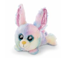 NICI Glubschis plyš Zajačik Rainbow Candy ležiaci 15 cm / od 0 mesiacov
