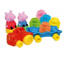 Clementoni Clemmy baby - Peppa Pig - vláčik s kockami / od 18 mesiacov