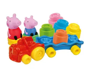 Clementoni Soft Clemmy Peppa Pig - vláčik s kockami / od 18 mesiacov