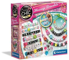 Clementoni Crazy CHIC - Kreatívny set - náramky s písmenami / od 6 rokov