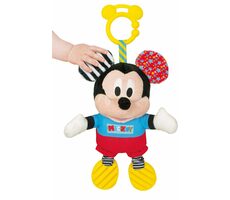 Clementoni Mickey plyšový so zvukmi a úchytom / od 6 mesiacov
