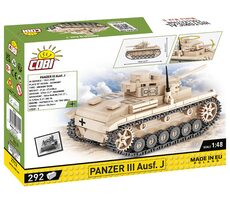 COBI 2712 Nemecký stredný tank Panzer III Ausf. J / 1:48 / 292 kociek / od 7 rokov