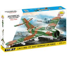 Cobi 5825 Východonemecké stíhacie lietadlo Lim-5 ( MiG-17F ) East Germany Air Force / 1:32 / 575 kociek / od 7 rokov 
