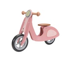 Little Dutch Odrážadlo skúter drevené Pink / od 2 rokov