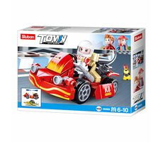 Sluban Town M38-B0899 Naťahovacia motokára / LEGO - kompatibilná / Počet figúrok|dielikov: 1|89 / od 6 rokov