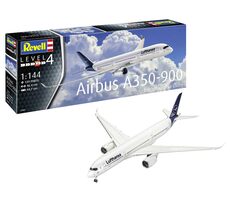 Revell Airbus A350-900 Lufthansa / Plastikový model / 1:144 / 120 dielov / Obtiažnosť 4 / od 12 rokov