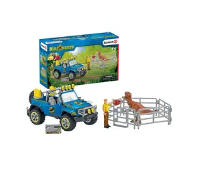 Schleich Terénne auto s vonkajším výbehom pre dinosaura / od 3 rokov