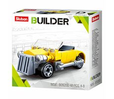 Sluban Builder M38-B0920D Žltý kabriolet / LEGO - kompatibilný / Počet figúrok|dielikov: 0|48 / od 4 rokov