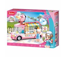 Sluban Girls Dream M38-B0993A Zmrzlinové vozidlo / Lego - kompatibilné / Počet figúrok|dielikov: 1|145 / od 6 rokov