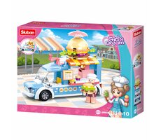 Sluban Girls Dream M38-B0993B Pojazdná predajňa hamburgerov / LEGO - kompatibilná / Počet figúrok|dielikov: 1|154 / od 6 rokov